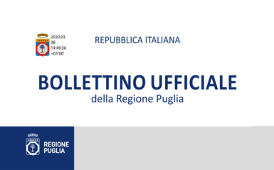 Estratto dal Bollettino Ufficiale n°55 del 19-05-2022 della Regione Puglia relativo ai corsi di formazione dei centralinisti non vedenti.