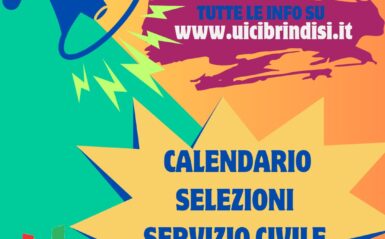 Pubblicazione calendario colloqui Bando Servizio Civile Universale “Intrecci che guidano art.40 – Brindisi” Pubblicazione calendario colloqui Bando Servizio Civile Universale “Intrecci che guidano art.40 – Brindisi”